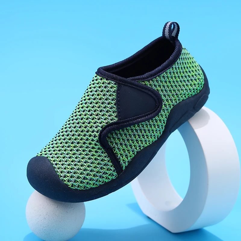 أحذية رياضية للأطفال جيدة التهوية ، أحذية شبكية غير رسمية ، مانعة للانزلاق ، مقاومة للاهتراء ، أولاد وبنات