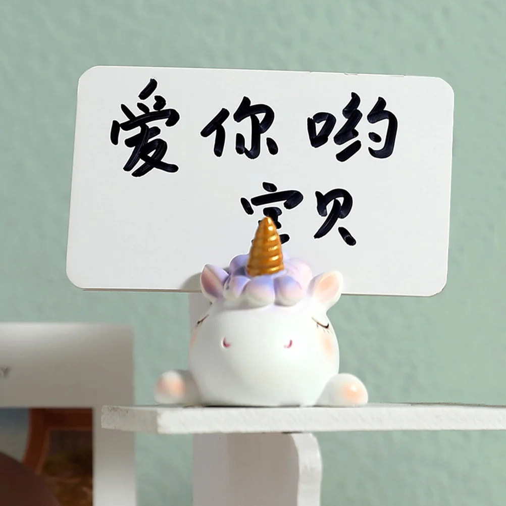 3 قطعة رسالة ملاحظة كليب الراتنج الحيوان نمط سطح المكتب عرض الصور المشبك الجدول الديكور حامل مذكرة لبطاقات صور القائمة الزفاف #1