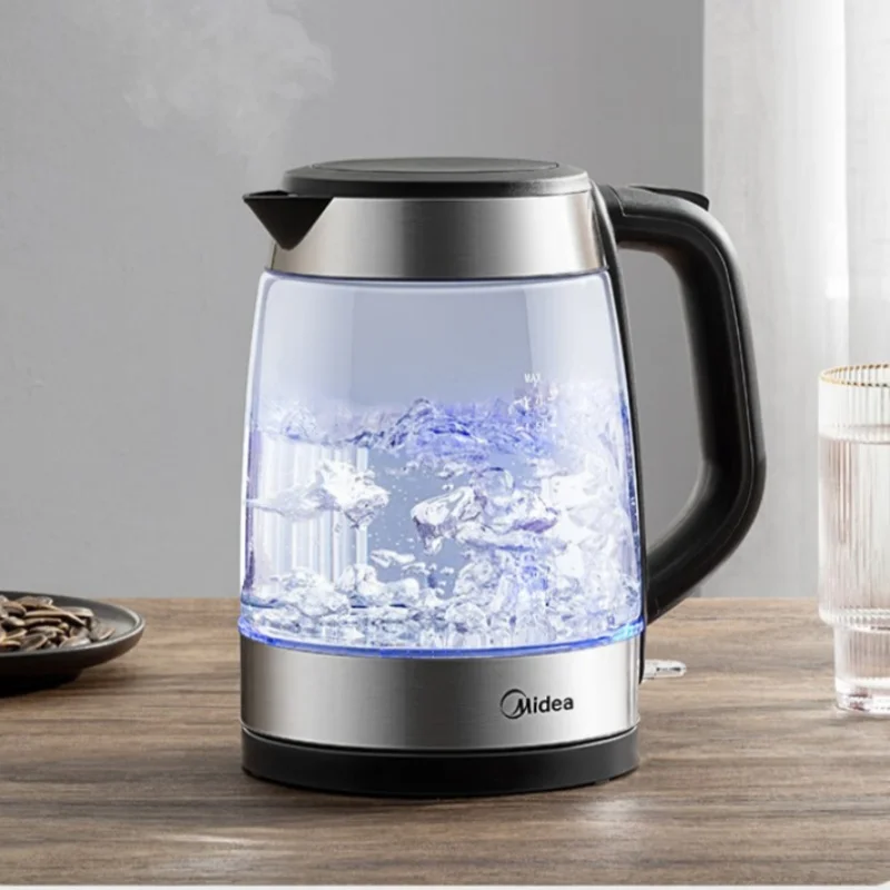 

Midea Electric Kettle Home Use Double Layer Anti-scalding and Anti-dry Burn 316 Stainless Steel Glass Kettle 1.7L 220V