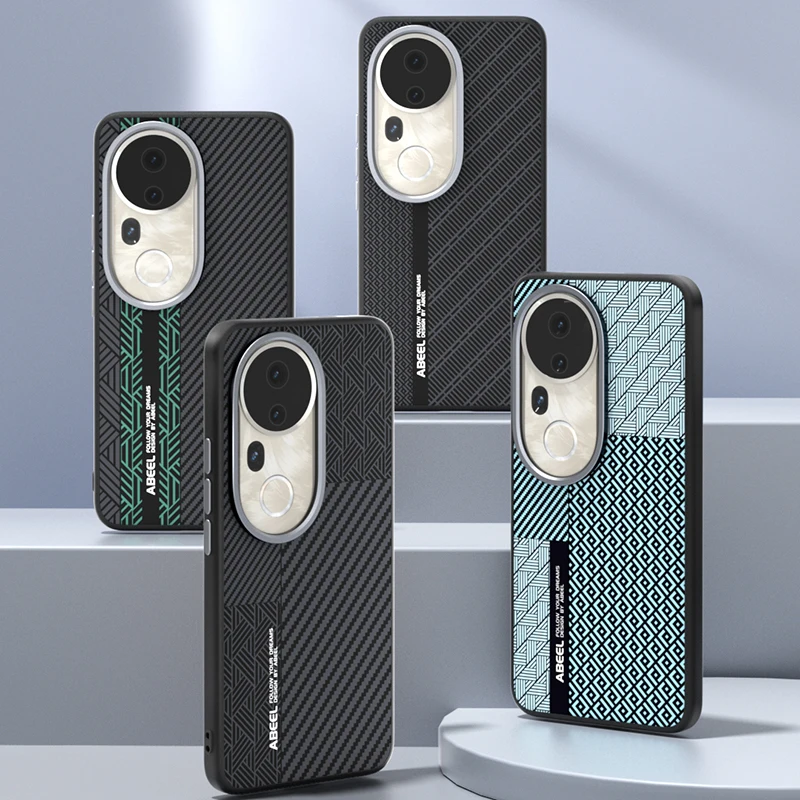 

For Vivo S20 Pro Case Magsafe Slim Rigid Alloy Lens Magnetic Wireless Charger Carbon Fiber Phone Case Cover Shell Anti-slip Grip