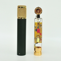 C12 DIY Electronic tube condenser microphone  recording live broadcast microphone retro sound band power supply and wire