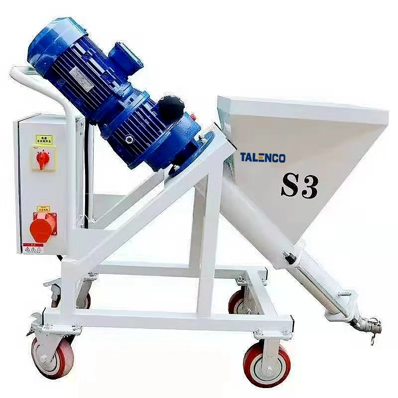 S3 380V Construction Cement Mortar Plaster Machine with Thin Fireproof Coating for Bucket and Bag Materials Power Spray Guns