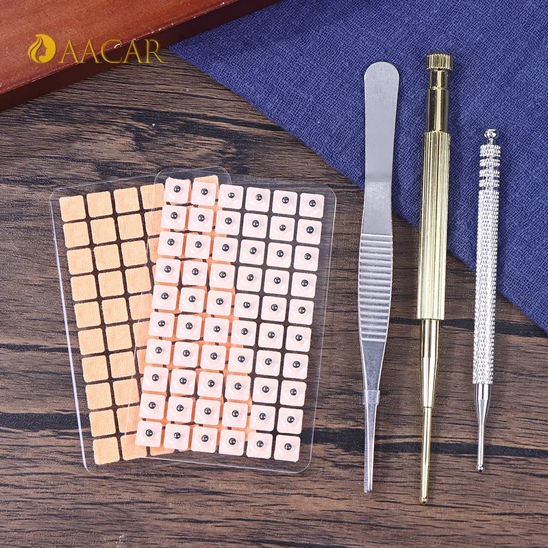 

1200 шт. набор наклеек для ушей для аурикулотерапии, иглоукалывания, массажа, меридиана, дноуглубительных средств, улучшения зрения, лечение тела