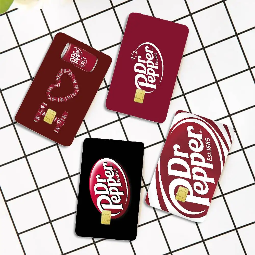 D-Dr Peppers Logo Anime Spend Or Save Funny Shell On Off Ultra Thin No Fade Sticker Skin Cover Film For Debit Credit Card