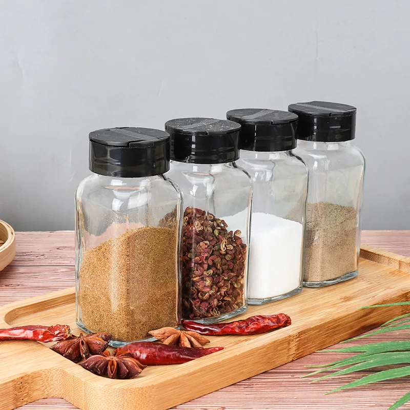 1/2/3PC Spice Salt Jars and Pepper Shaker Seasoning Jar spice organizer Plastic Barbecue Condiment Spices Container Kitchen Tool
