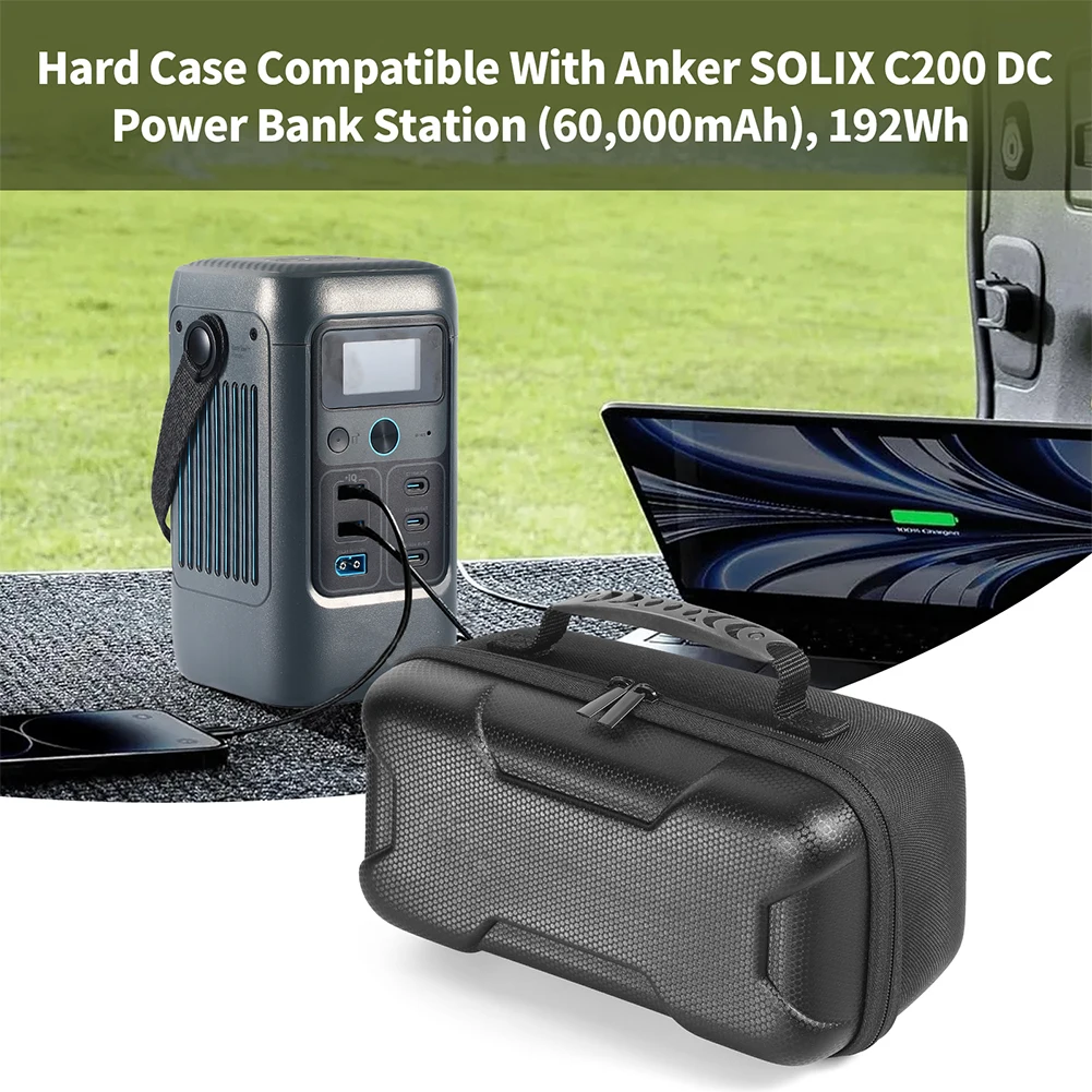 Harte Reisetasche aus EVA, schützende Reisetasche, Tragetasche für Anker SOLIX C200 DC Power Bank Station