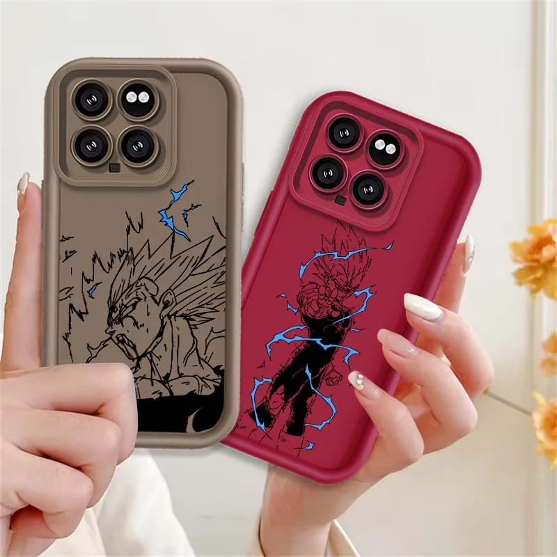 Casing Handphone Art D-Dragon Balls Vegeta Comic Untuk Xiaomi Mi 17 15 14 13 12 14T 13T Pro Max Lite Eye Ladder