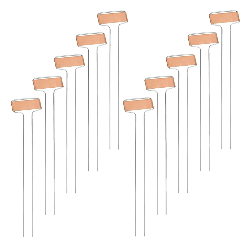 

10pcs Plant Labels Sturdy Metal Garden Markers Waterproof Outdoor Vegetable Tags Copper Wire Stakes Reusable Longlasting