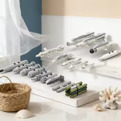 326pcs MOC Creator Eastern Aircraft Weapons Model Building Blocks Assemble Architecture DIY Creative Christmas Gift Toys Idea