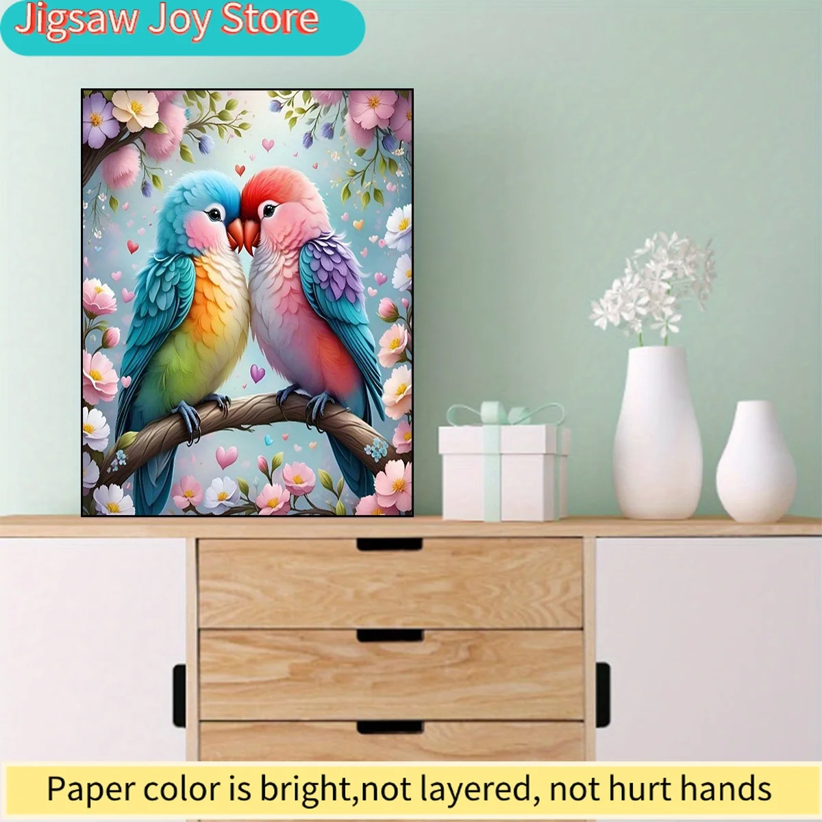

Colorful Parrot Picture DIY Diamond Painting Home Wall Decoration Handmade Artwork Enhance Hand Skills Exercise Mind Patience