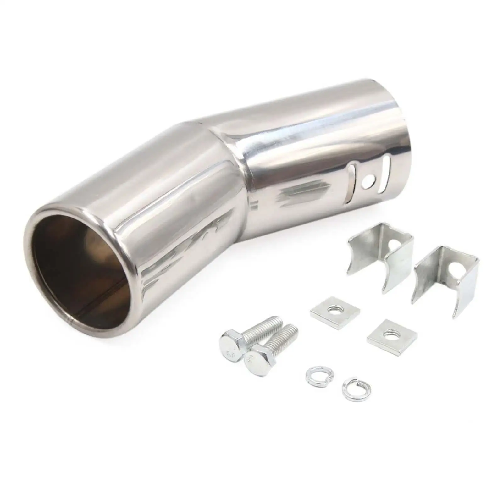 Exhaust Tip Stainless Steel Rust Resistance Accessory Replacement Parts Tail Throat Tailpipe for Motorcycle Car Automotive