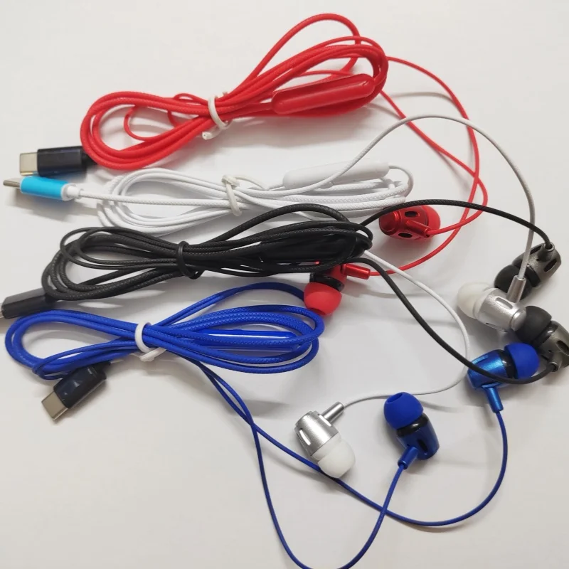 2025 NEW c04 In-ear Wired Earphone For Xiaomi Samsung NOTE 10 NOTE 20 S21 S20 Cellphone Headphones with Mic Wired Headsets