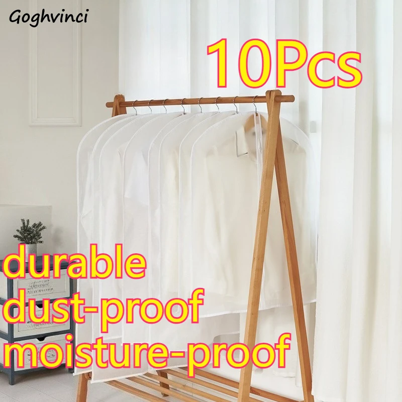 

Clothing Covers Household Transparent Wardrobe Hanging Dust-proof Simple Large Capacity Scratch-resistant Multi-function 10Pcs