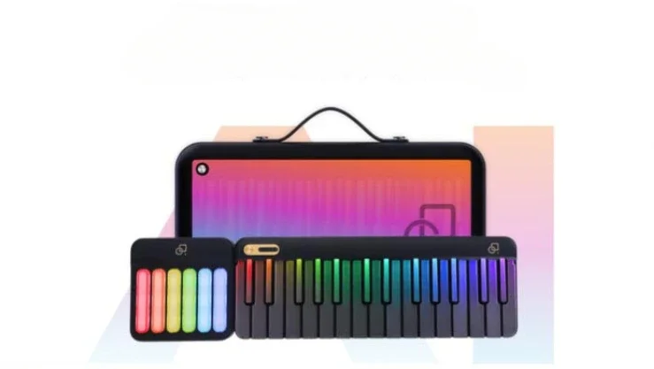 Music password Smart keyboard Automatic piano Christmas gift Beginner rainbow electronic organ