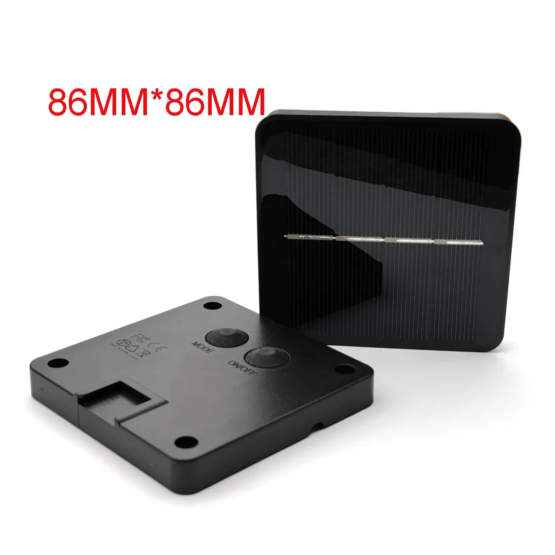 86MM*86MM LED Light String Solar Battery Box LED Power Controller Outdoor Waterproof IP65 8 Display Modes