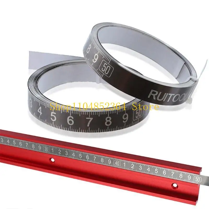 652F Metric Sticky Ruler Ruler With Ruler Scale Sticker Flat Tape Measure