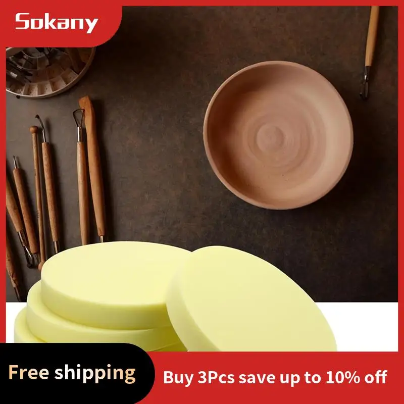 A59E-مفارش رغوة الفخار لضغط قالب الفخار، أدوات قالب فخار إسفنجية كبيرة للرسم والتزجيج والحرف اليدوية والطين