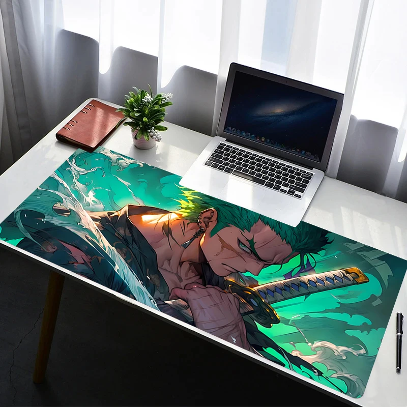 

Mouse Pad PC Accessories Non Slip Rubber Mousepad Laptop One Piece Zoro Gamer Office Keyboard Pad Computer Gaming Desk Mouse Mat