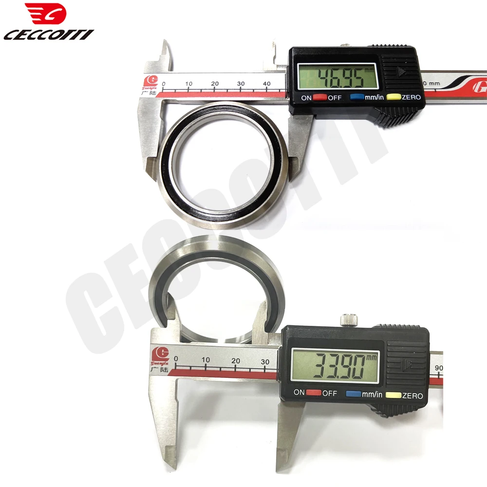 Road Bike steering column Headset Top 41.8 Down 52 Taper Fork MTB Bike Frame 1-1/2 to1-1/8\