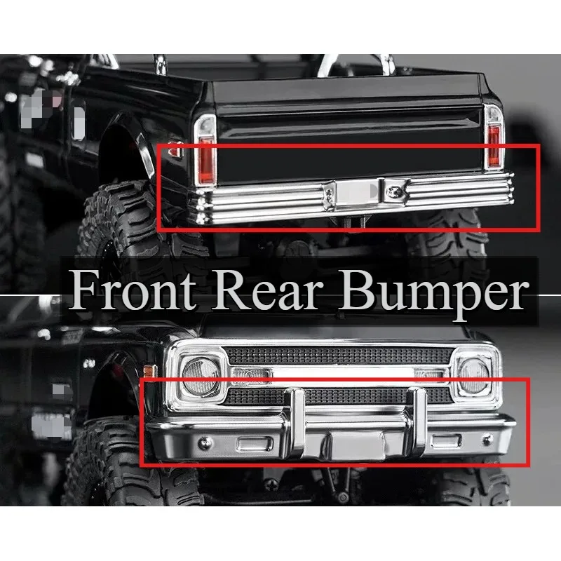 RC Metal Front Rear Bumper Upgrade Part 1/30 RC Crawler for Axial SCX30 customizable size DIY Spare Replacement Accessory