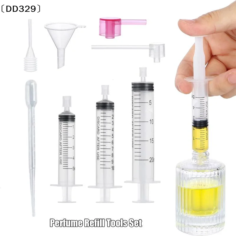 Perfume Refill Tool Plastic Diffuser Syringe Straw Dropper Funnel Spray Dispensing Required Cosmetic Tools Pump Extractor〔DD329〕