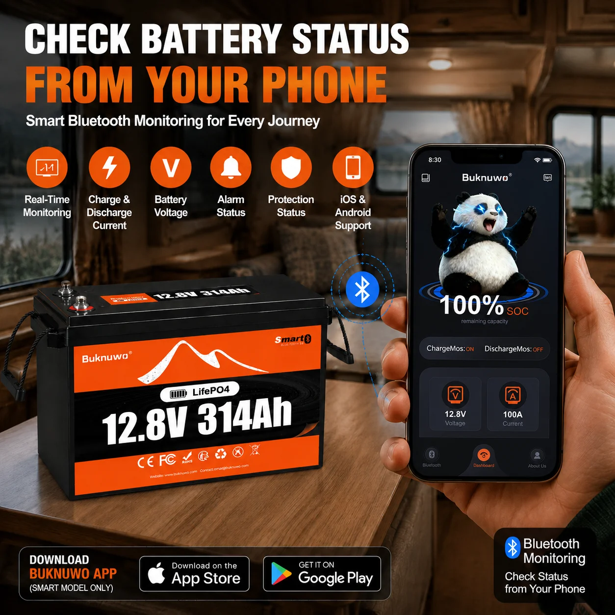 BUKNUWO LiFePO4 Lithium 12V 31 - Outdoor Power Supply 12V recension och pris