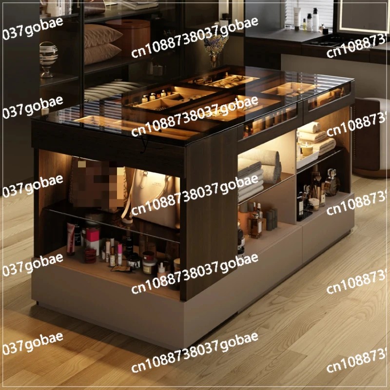 ZC cloakroom, mid-island cabinet, high-end jewelry display cabinet, storage chest cabinet