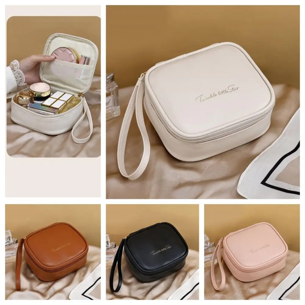 حقيبة تخزين المناديل الصحية من البولي يوريثان، منظم أدوات الزينة على الطراز الكوري، أكياس مناديل صحية مقاومة للماء وقابلة لإعادة الاستخدام