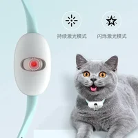 Collar LED láser recargable para gatos y perros