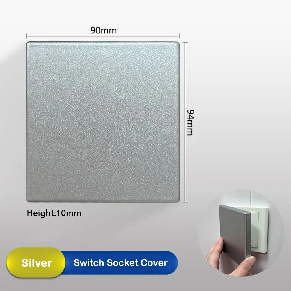 New ABS Switch Socket Cover Ultra-thin 86 Type Blank Panel Cover Wall Blank Panel