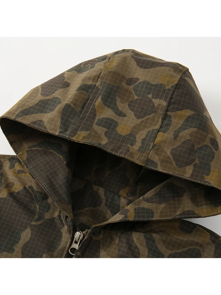 Spring Autumn Camouflage Hoodie Thin Children's Fashionable New Style Baby Large Size Trendy Parent-Child Matching Sweatshirt