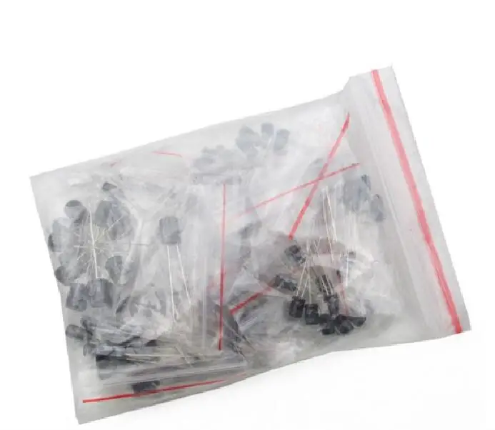 120pcs=12 Values*10pcs 0.22UF-470UF Aluminum Electrolytic Capacitor Kit Set Pack 50V 16V 0.47/1/2.2/4.7/10/22/33/47/100/220