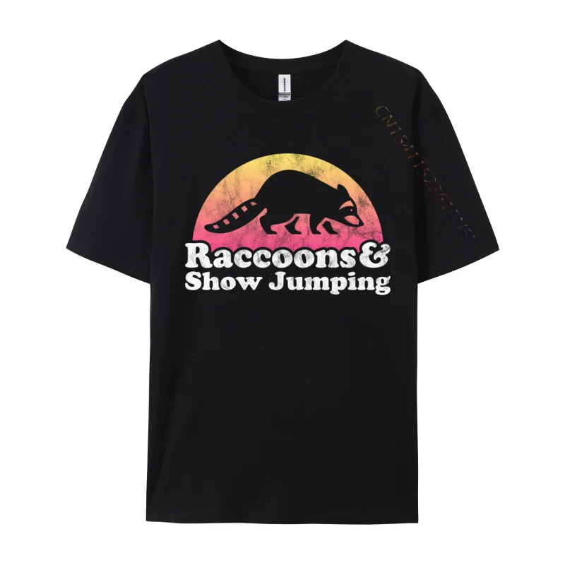 Raccoons And Show Jumping Raccoon And Show Jumping Horses Sphynx And Bigfoot Tshirt T Shirt Premium Cotton Young T Shirts