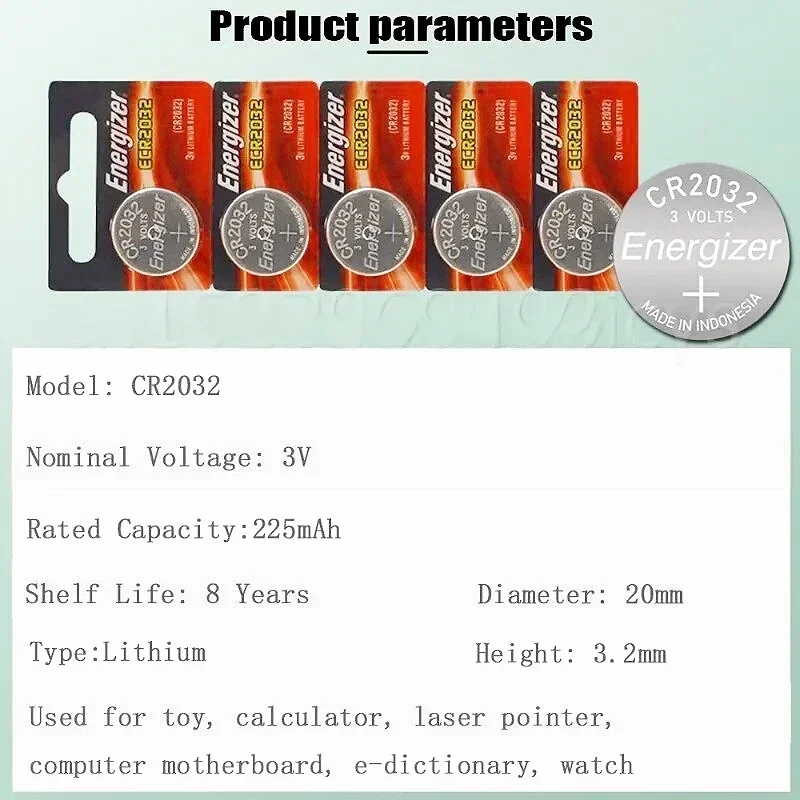 NEW Lithium Battery CR2032 DL2032 BR2032 5004LC KL2032 SB-T15 Battery cr 2032 3V  for Watch Toy Calculator Control Cell Coin