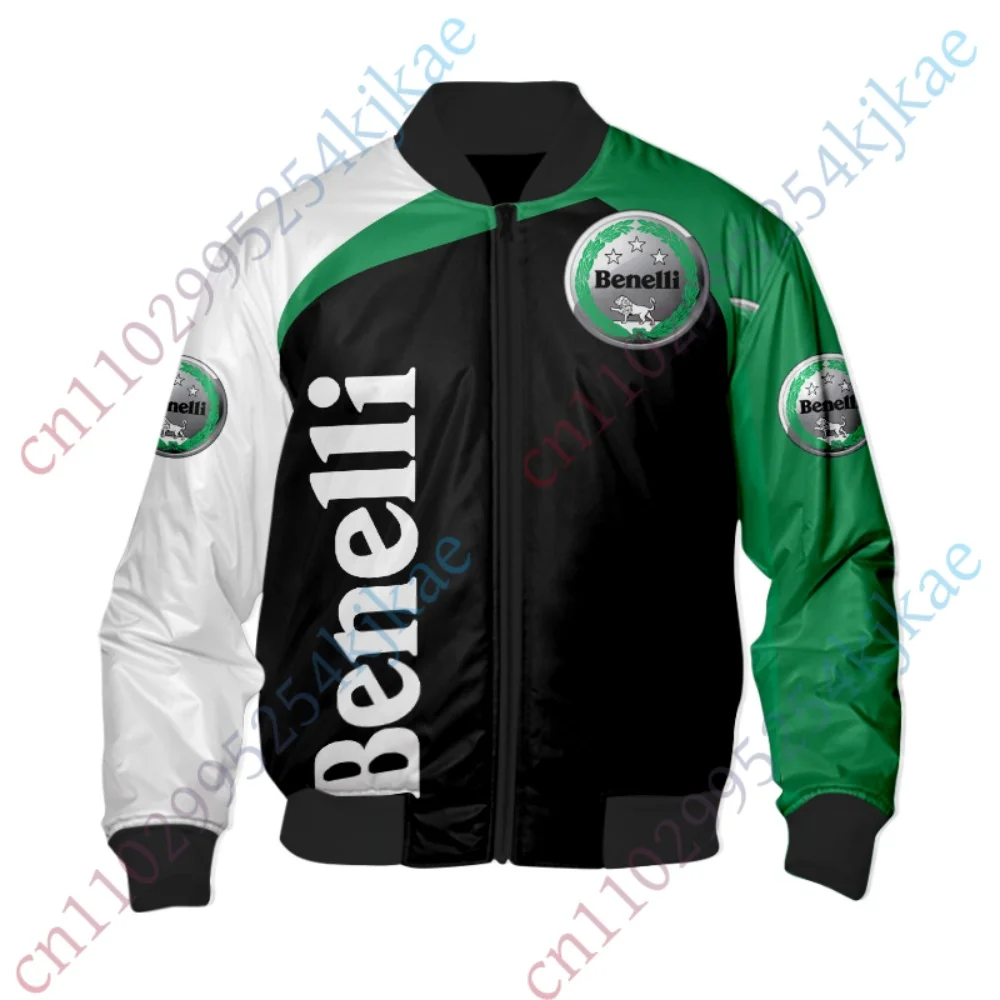 

Benelli Thick Bomber Jacket For Men's clothing Winter Bomber Jacket Lightweight Baseball Uniform HipHop High Quality Streetwear