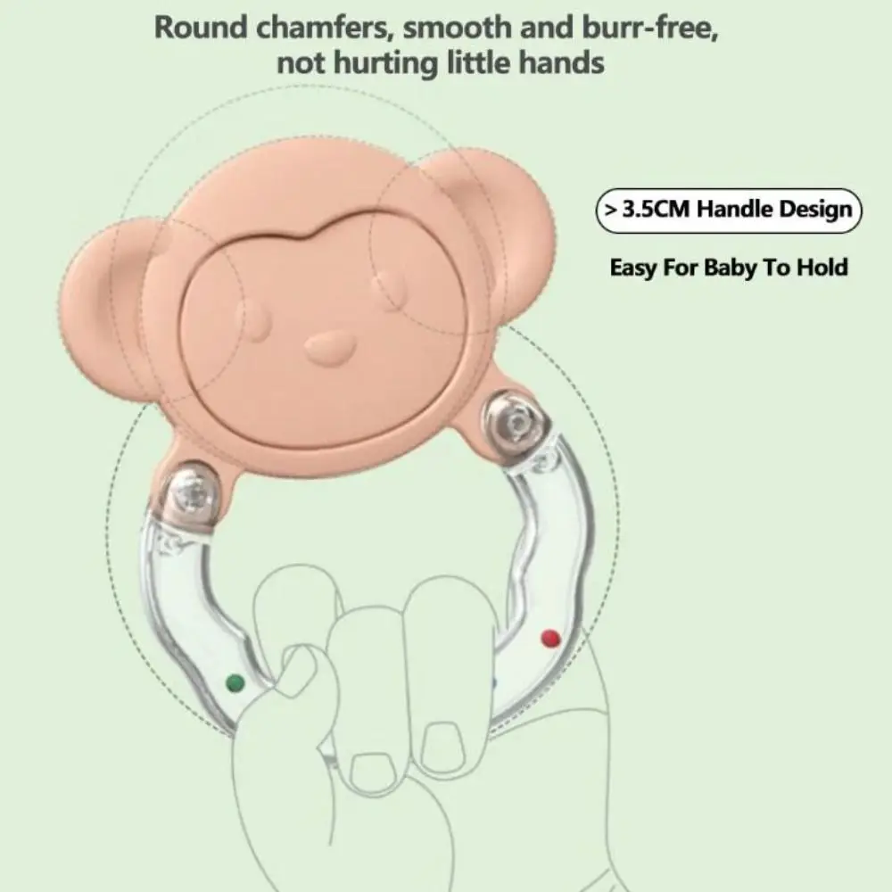 Pädagogische Baby Hand Rassel Spielzeug Sensorische Entwicklung Rassel Sound Neugeborenen Rasseln Hohe Temperatur Widerstand Grip Training