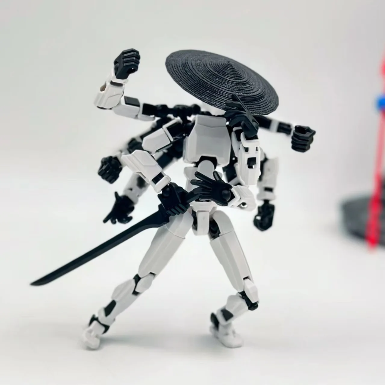 T 13 Full Joint Action Figure Cartoon Full Body Robot Eight Arms Desktop Decorations For Fans And Collectors Adjustable Joints