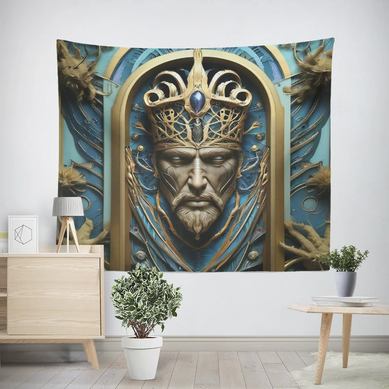 Home decoration modern room decor items wall tapestry aesthetic bedroom wall art large fabric ancient Egypt pharaoh retro