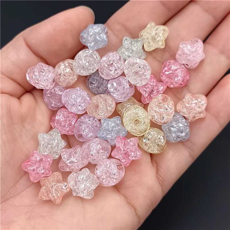 5/10/20Pcs Star Beads Handcrafted Beading Neclace Bracelet Accessories Loose Beads DIY For Crystal Jewelry Making Mobile Chains