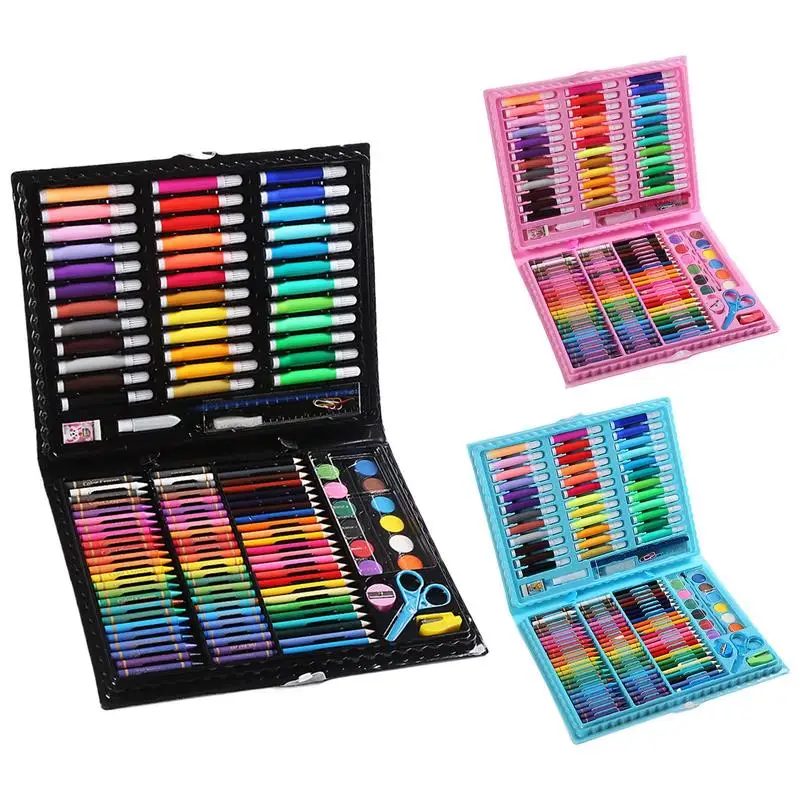 Penna da colorare per bambini 150 pezzi Matite per schizzi Set da colorare Kit artistico Forniture da disegno Penne da colorare per bambini Set di pennarelli Regali di Natale