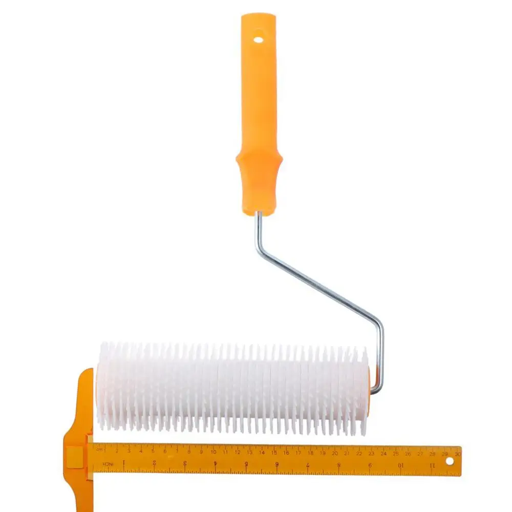 Floor Flat 23cm/9'' Spike Roller Plastic Durability Latex Floor Self Compound Roller Epoxy Floor Paint Construction.