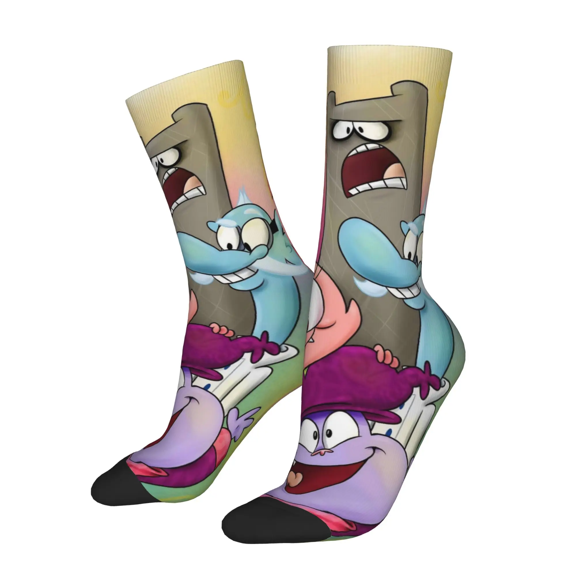 Men Women Mordecai And Rigbys Regulars Shows Socks Super Soft Funny Happy  Socks Novelty Merchandise Middle Tube Crew Socks
