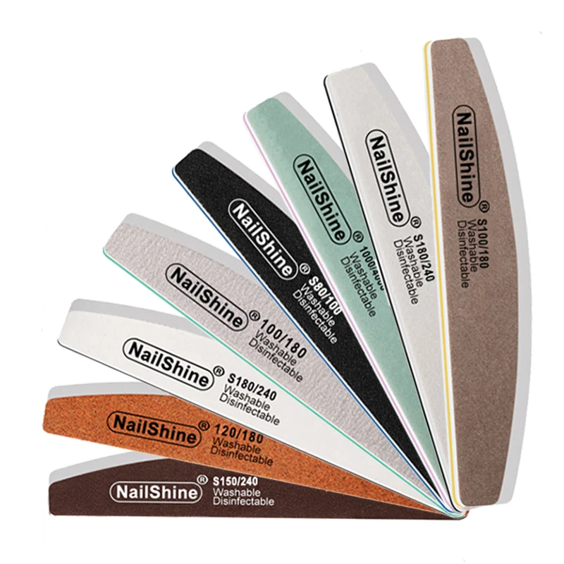 8-صندوق/مجموعة عازلة لتلميع الجل وطحن الرملي إسفنجة أظافر مجموعة ملفات مانيكير أدوات تجميل احترافية للعناية بالأظافر