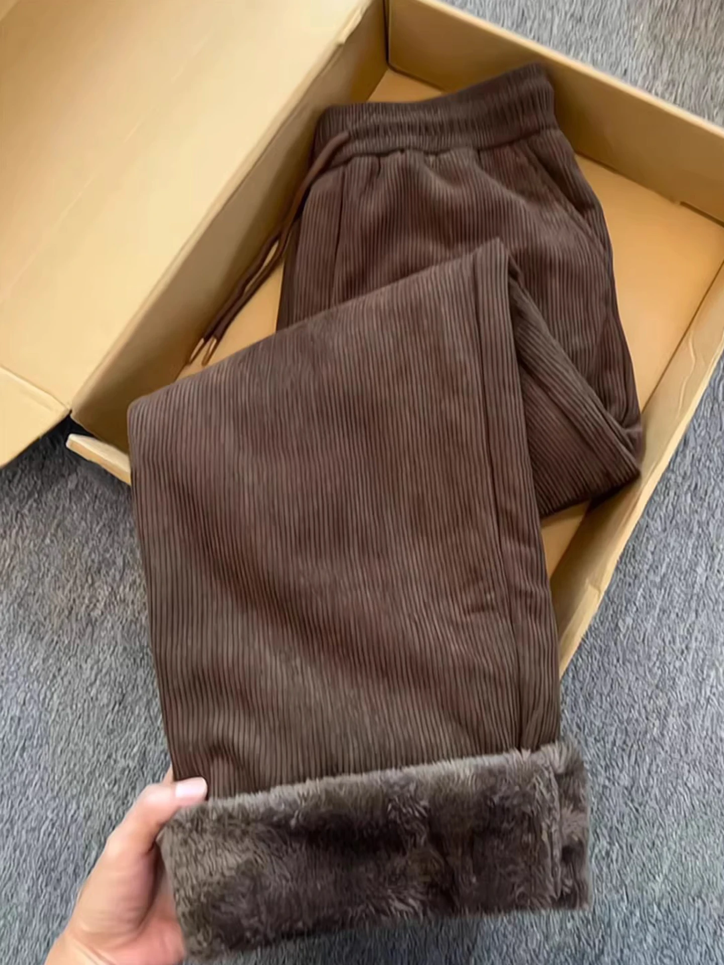 

Бархатные вельветовые брюки Thiened Lamb для мужчин и женщин, зимние длинные брюки из термополиэфирного волокна для отдыха, прямые джинсы