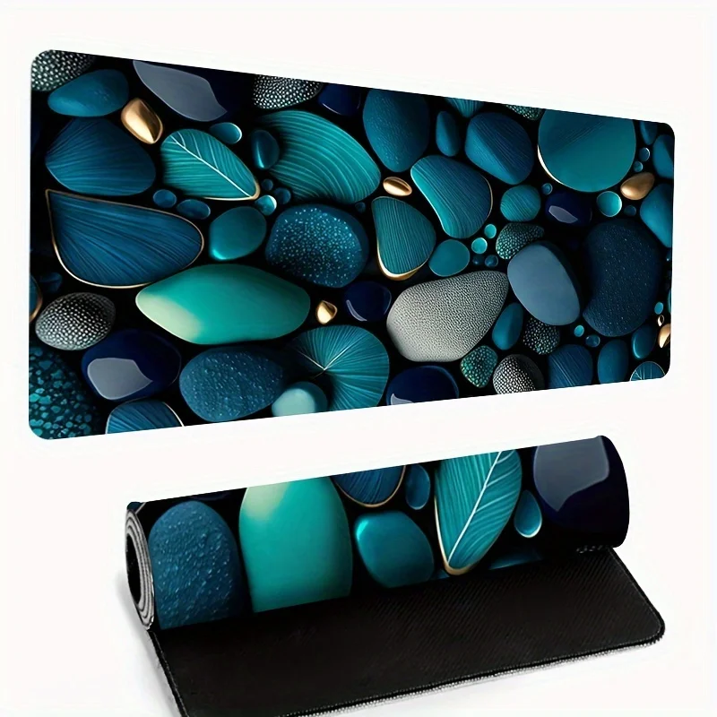

Pebble mousepad a large expansion PC game accessory, is made of natural rubber and is durable and anti-slip, suitable for gamers