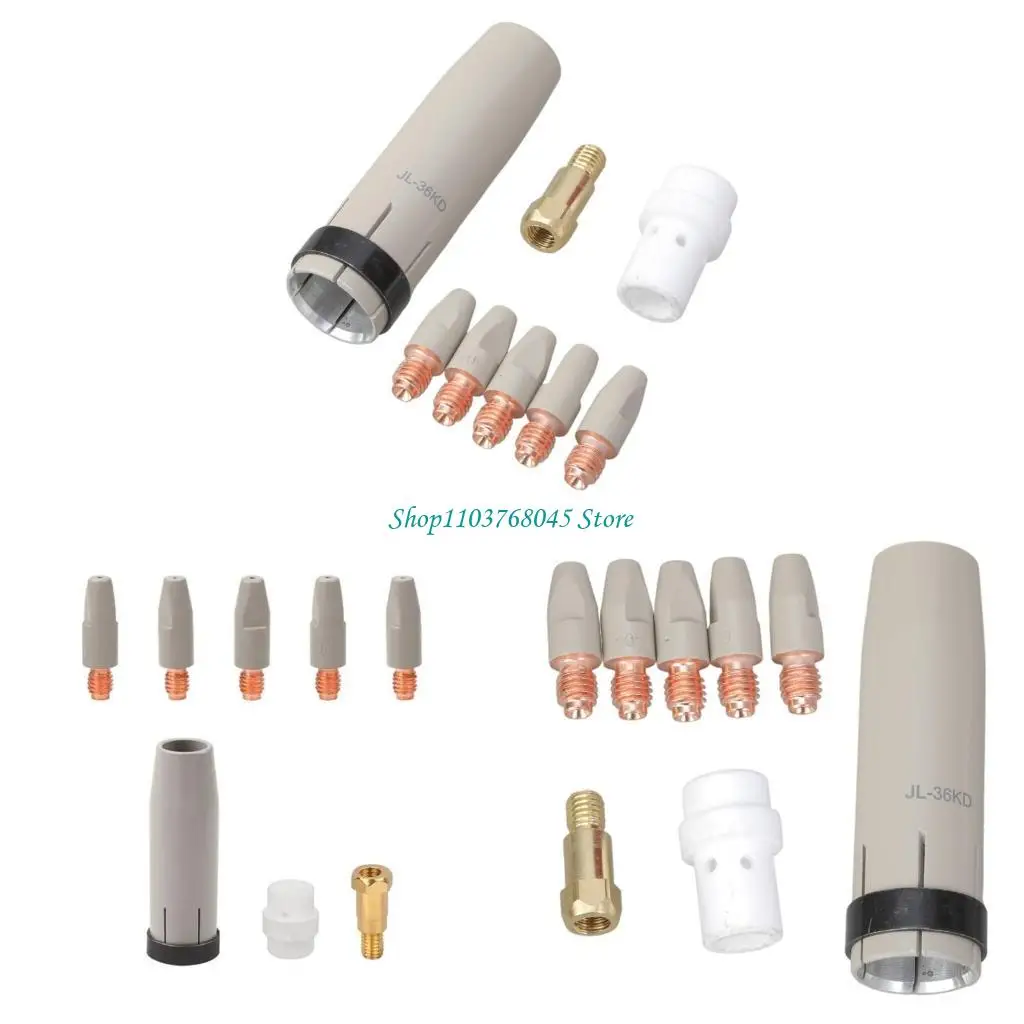

R53F Set Of 8 Conductive Nozzle Stems Conductive Nozzle Extension Providing Superior Wear Resistant for 36KD Welding Tool