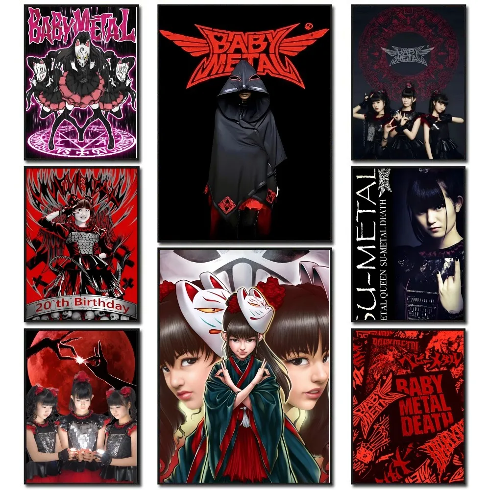 Singer B-Babymetal Poster Paper Print Home Living Room Bedroom Entrance Bar Restaurant Cafe Art Painting Decoration