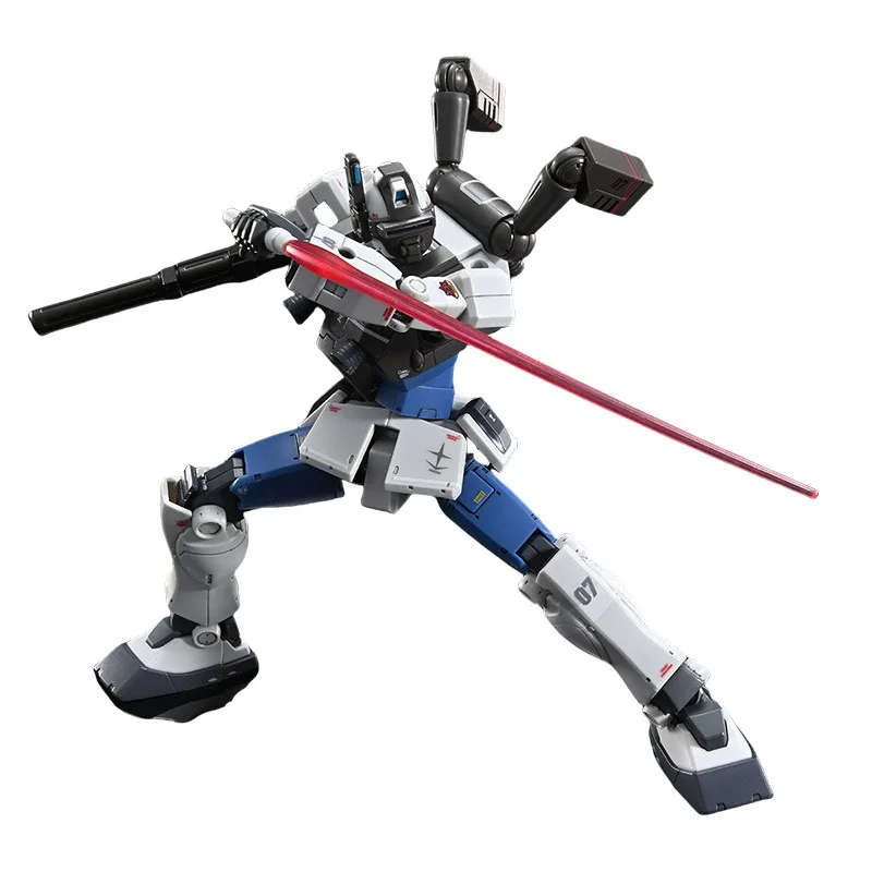 Bandai genuino RGM-79LV GM NIGHT SEEKER II HG Gundam Anime figura de acción juguetes de modelos de ensamblaje coleccionables adornos regalo niños