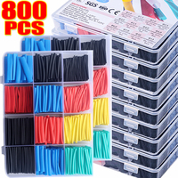 800PC Heat-shrink Tubing Set High Temperature Tube Heat Shrink Wrap Electrical Connection Wire Cable Insulation Sleeve Protecter