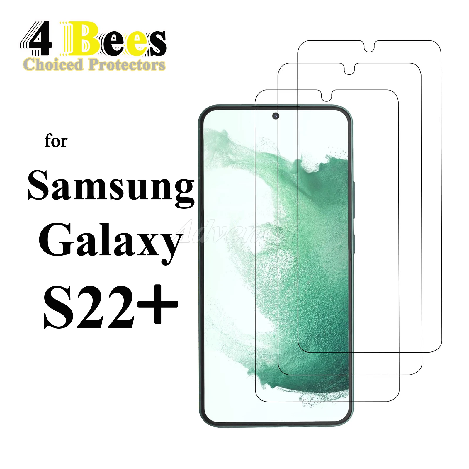 1/3 Pcs Tempered Glass For Samsung Galaxy S22+ Screen Protector Protective Mica Cryatal Anti Scratch Case Friendly